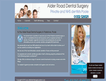 Tablet Screenshot of alderdentalsurgery-poole.co.uk